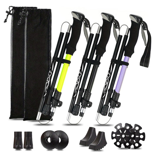Ultralight 5-Section Folding Trekking Pole Aluminum Alloy