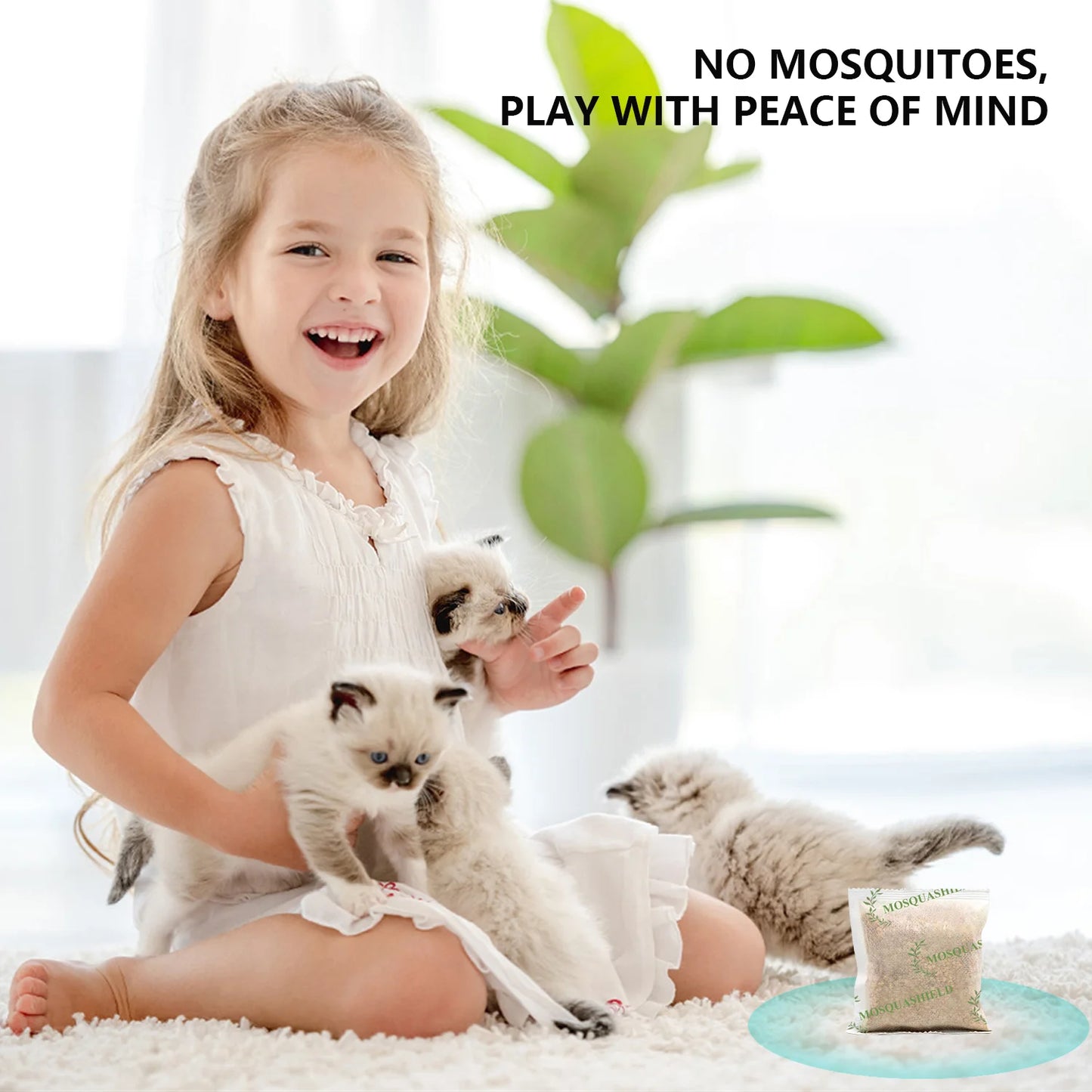 Mosquito Repellent Pouches With Peppermint Scent For Indoor Outdoor