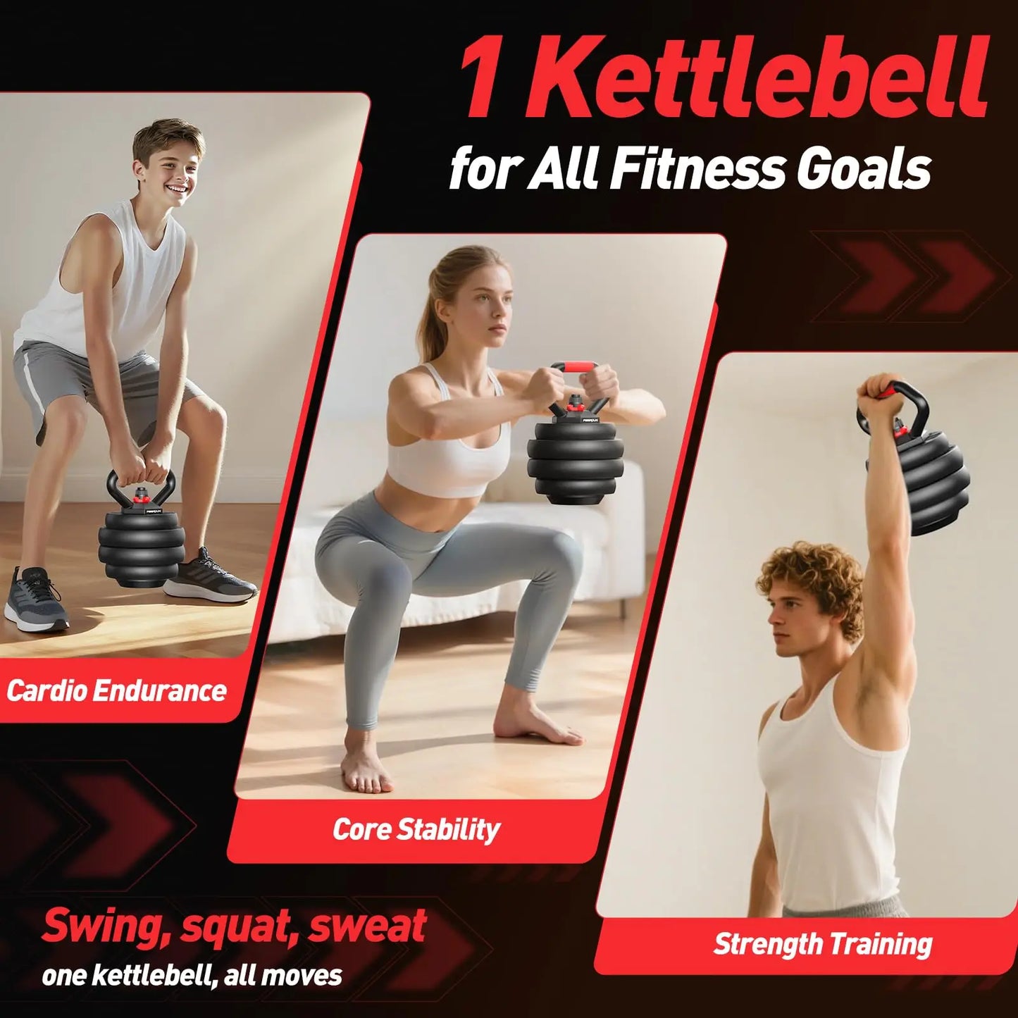 FED Fitness FITPLAM Adjustable 5 In 1 Dumbbell Set