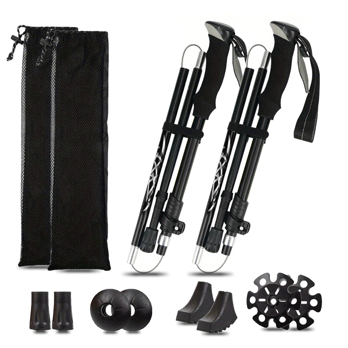 Ultralight 5-Section Folding Trekking Pole Aluminum Alloy