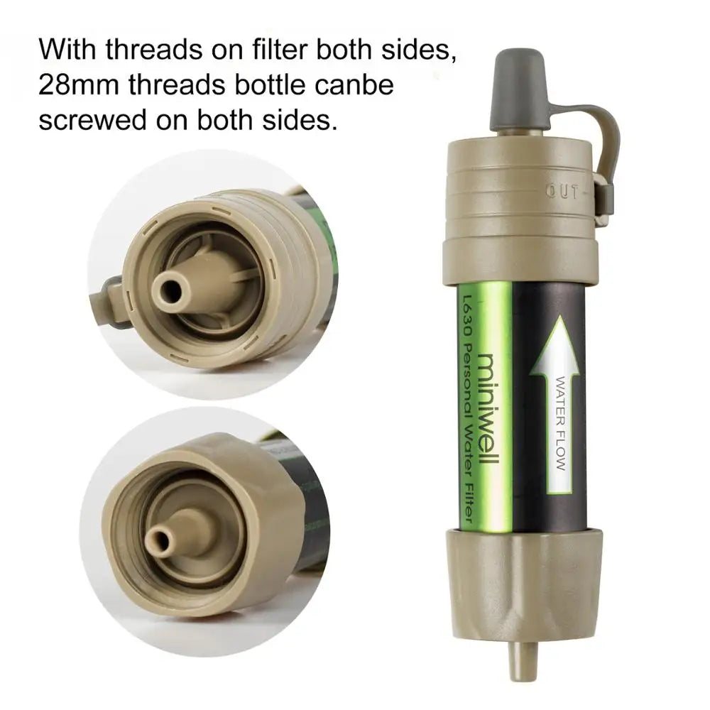 Miniwell L630 Personal Camping Purification Water Filter Straw
