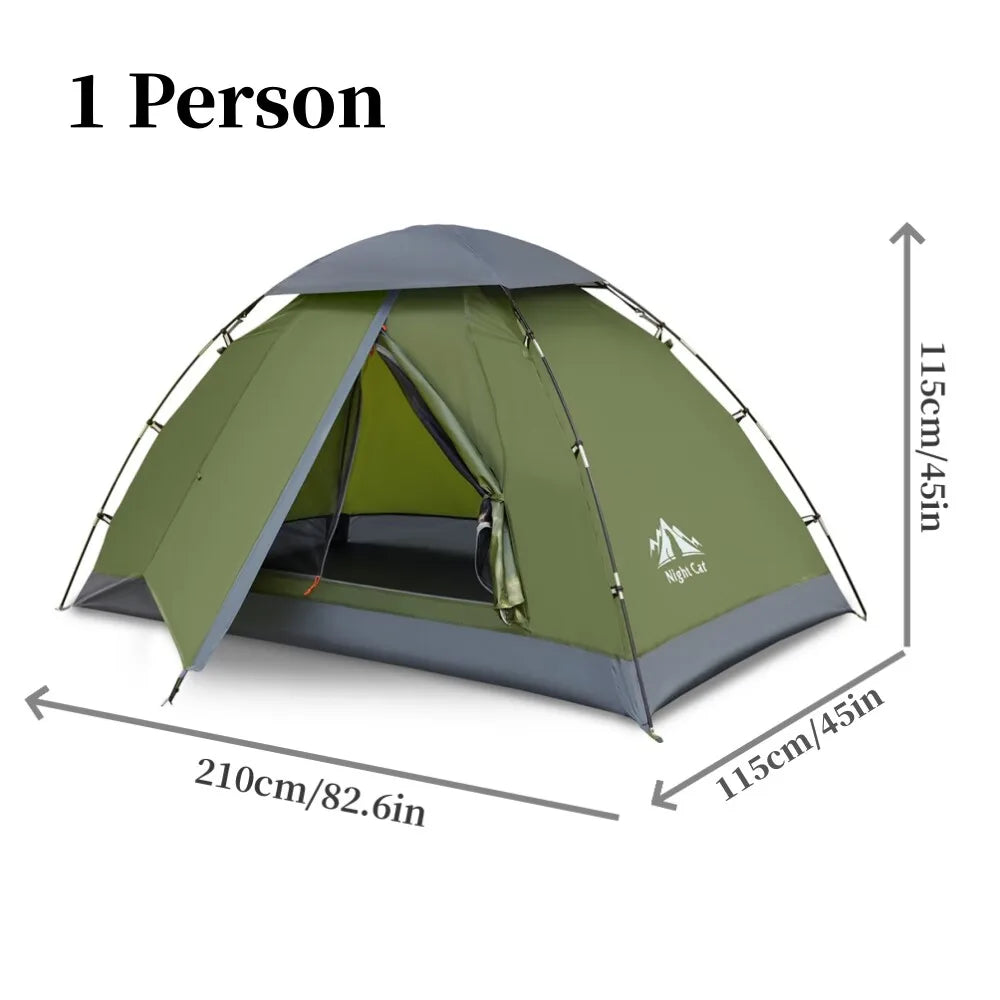 Night Cat Upgraded Backpacking Tent Easy Clip Setup
