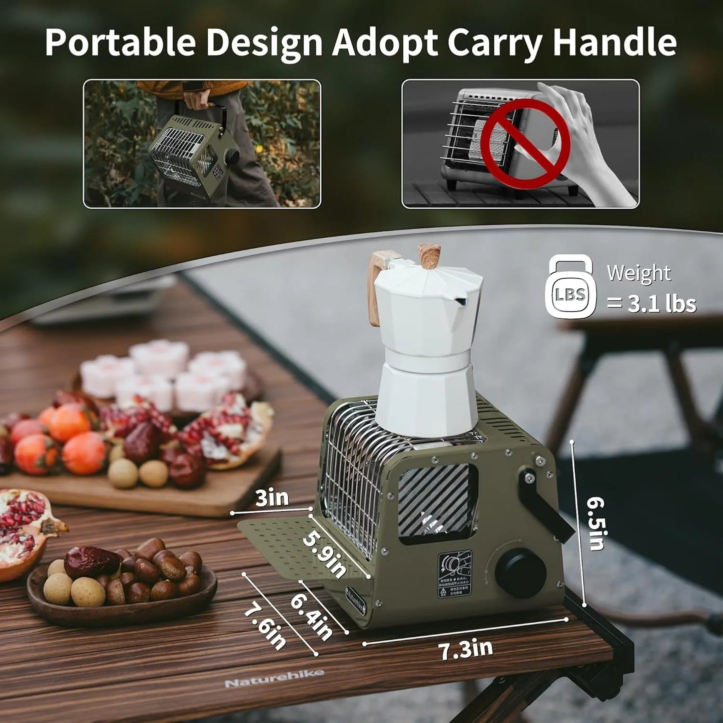 Naturehike Camp Heater Portable Space Heater For Indoor Outdoor Camping