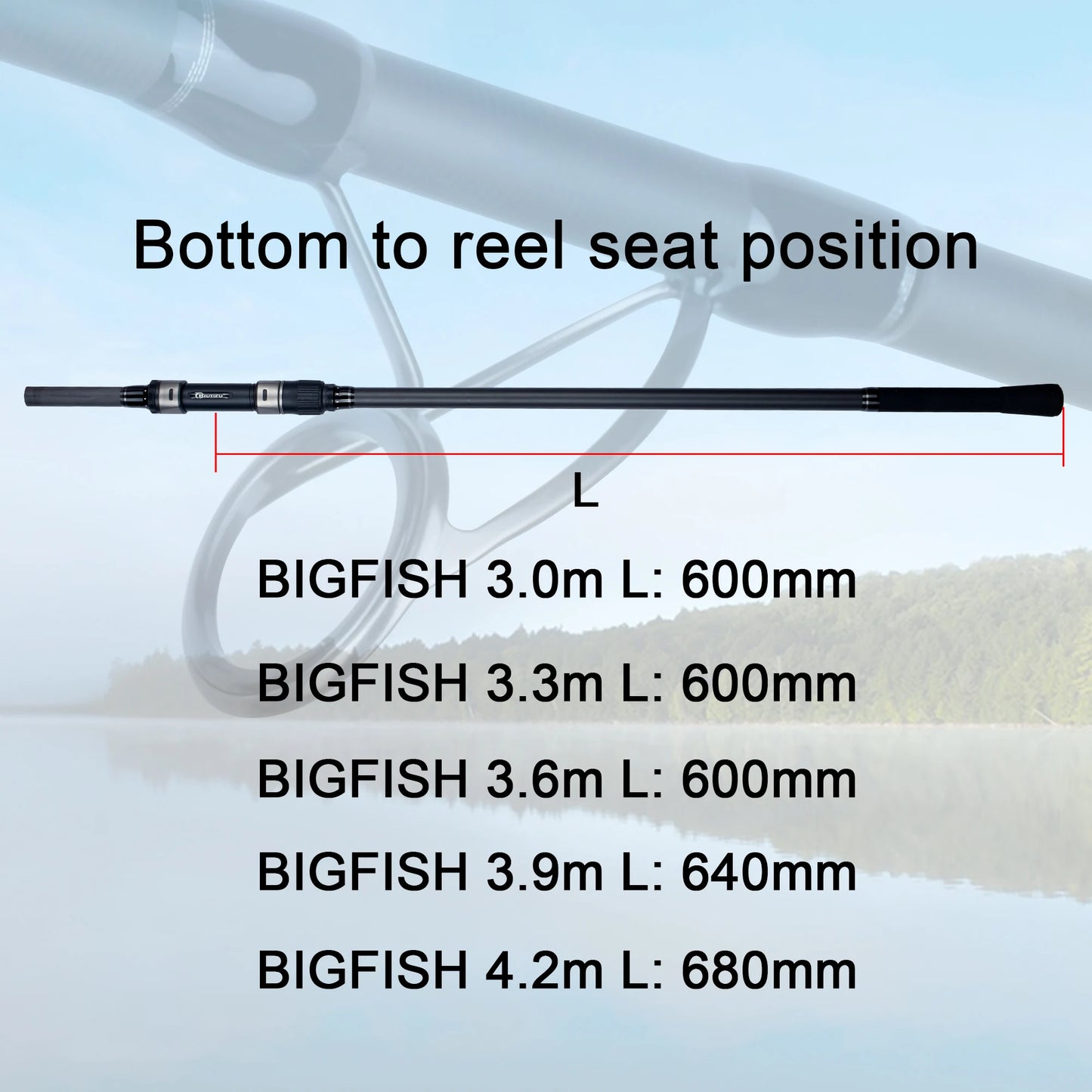 BIUTIFU BigFish Carp Surfcasting Rod Carbon Fast Action