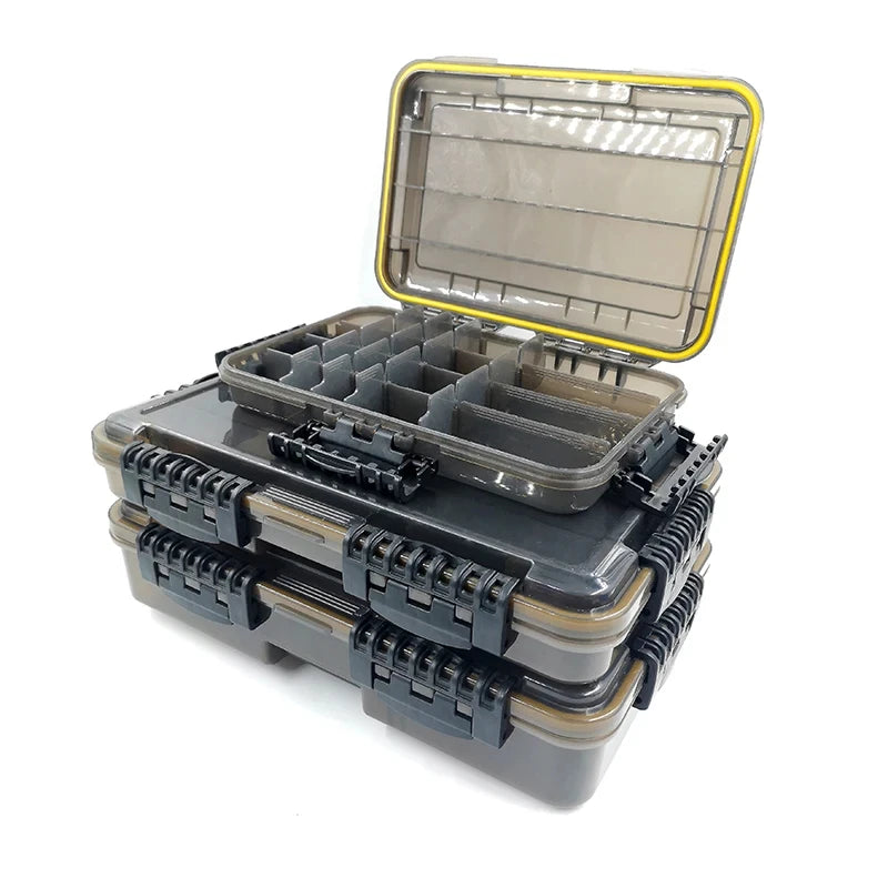 Waterproof Fishing Tackle Box Storage Organizer For Bait And Hooks