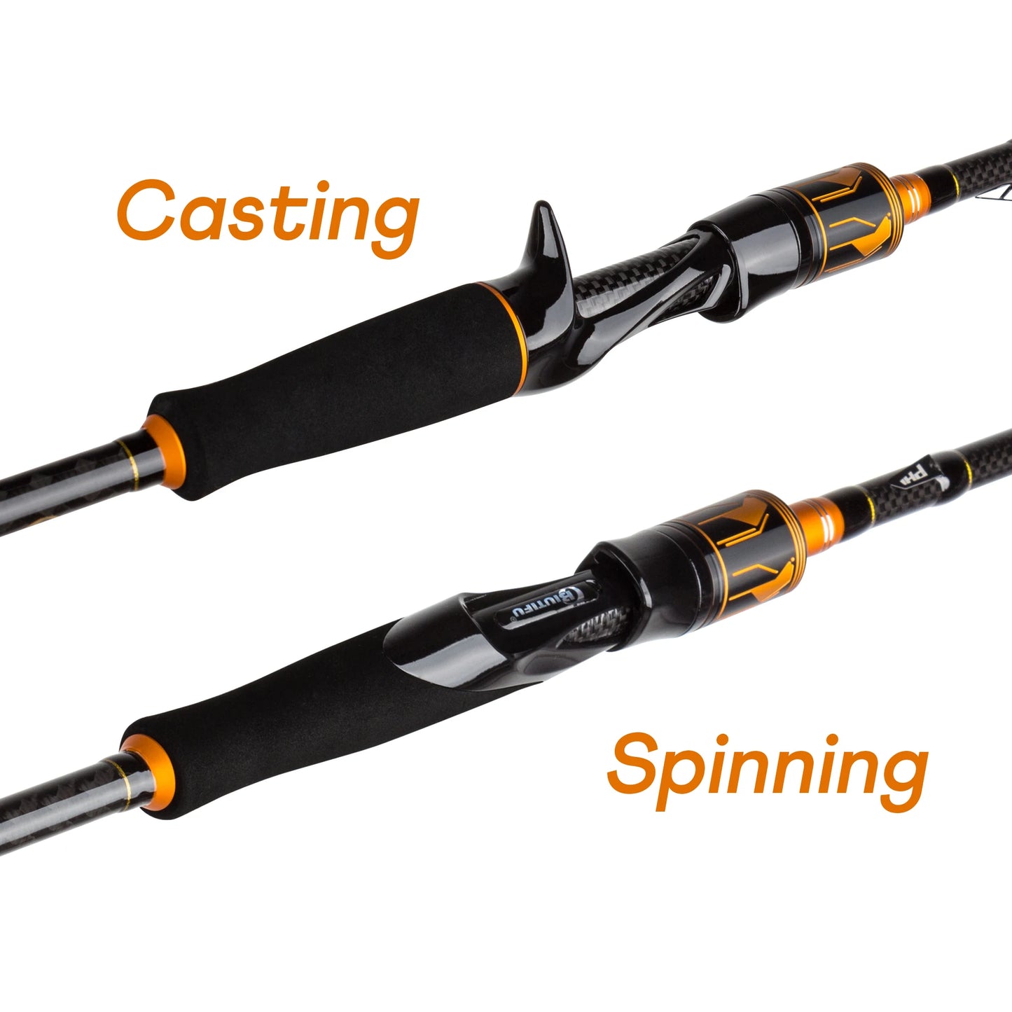 BIUTIFU Spinning Casting Rod With Fuji Guides Carbon