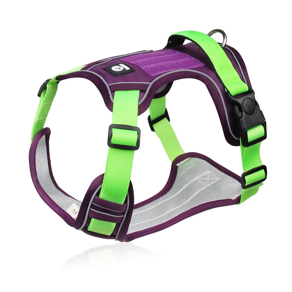 Reflective Dog Harness Vest Waterproof 1680D Oxford Cloth