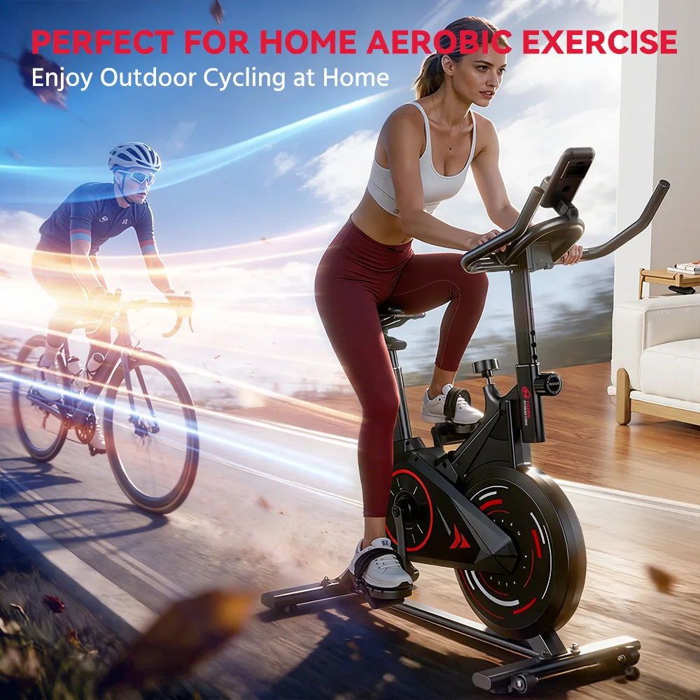 Botifly Exercise Bike Resistance Stationary Low Noise 6kg Flywheel