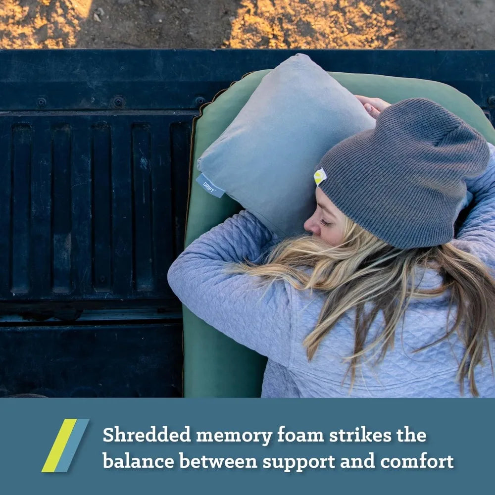 Klymit Drift Camping Pillow Shredded Memory Foam