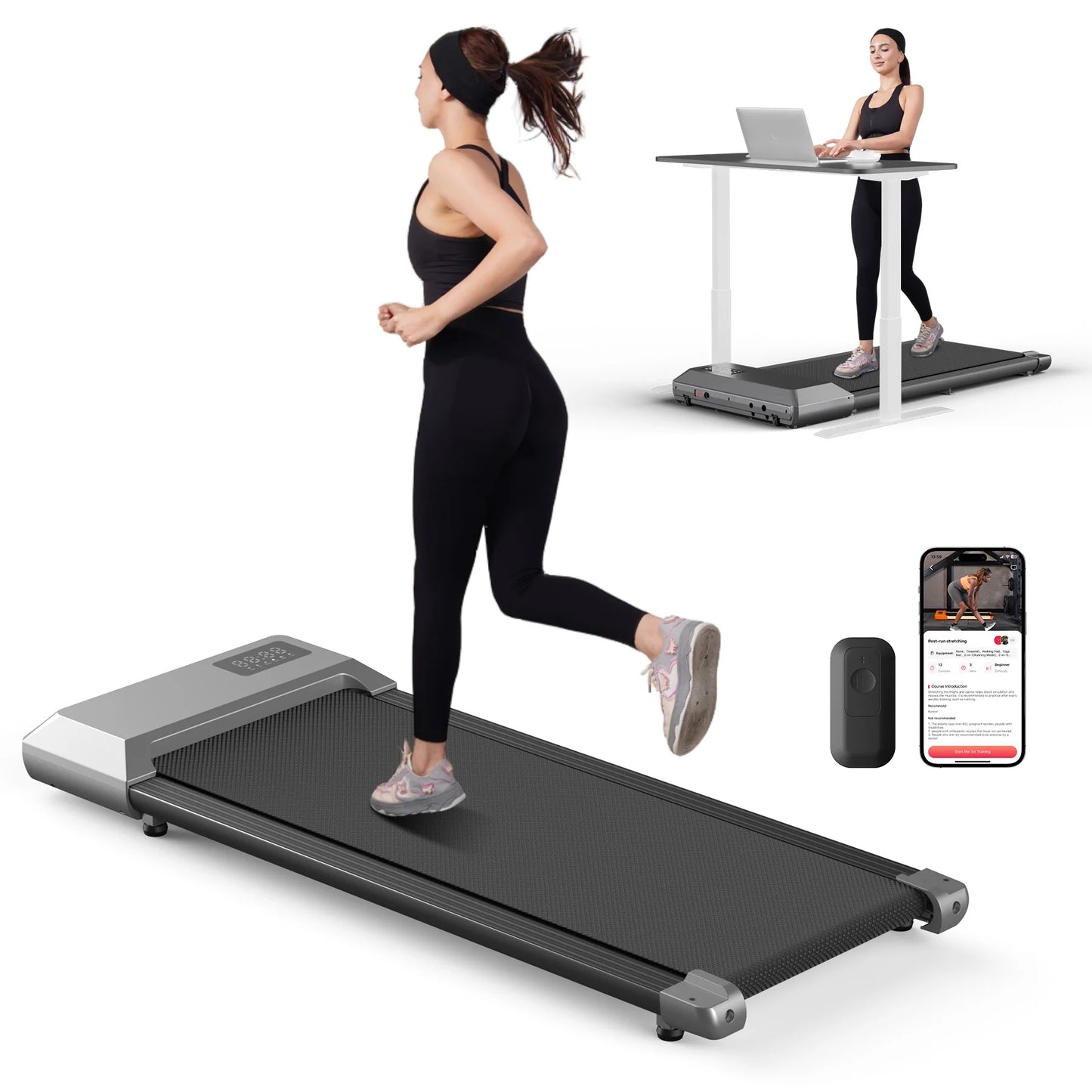 Superun 2.5HP Home Treadmill With LCD Data Display