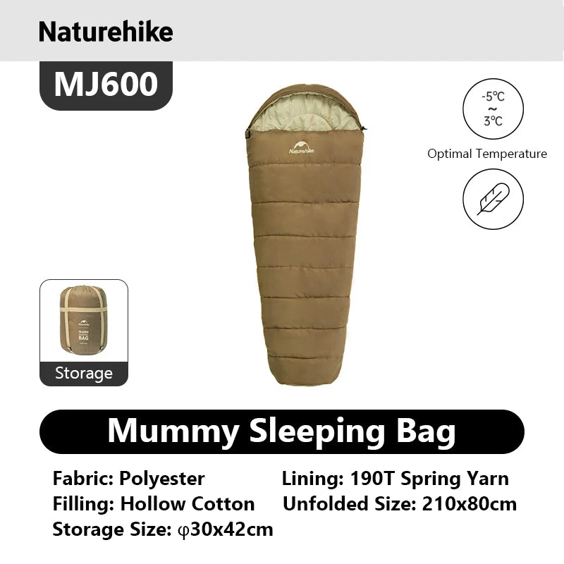 Naturehike Mummy Sleeping Bag For Adults MJ300 MJ600