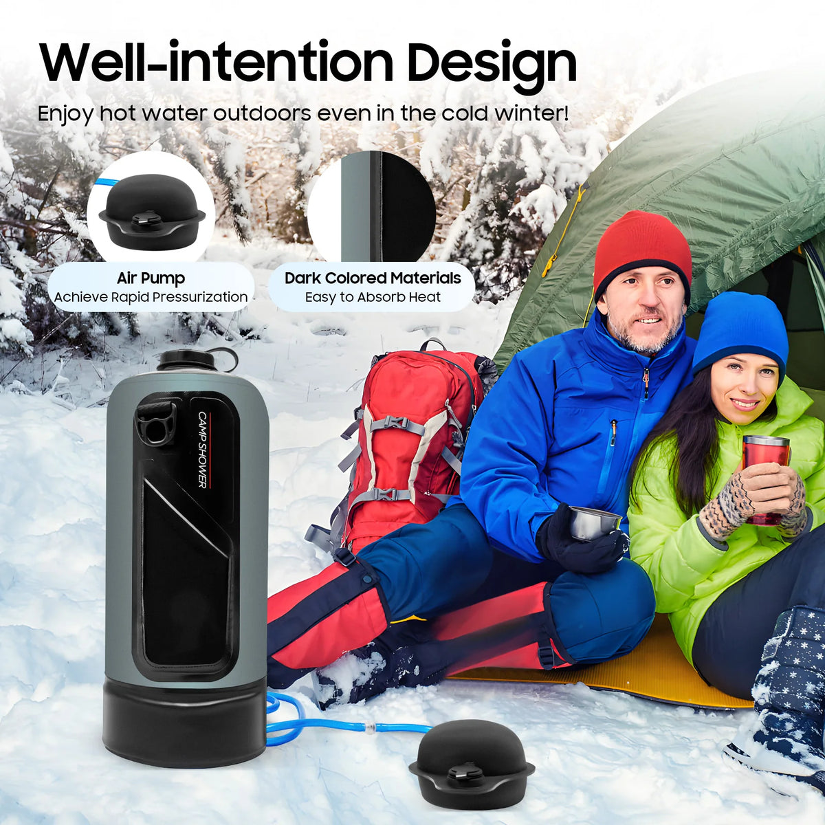 Bymaocar Portable Camping Shower Bag For Outdoor Adventures