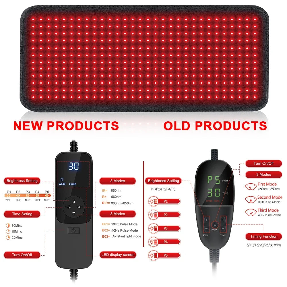 Astarexin Red Light Therapy Heating Pad For Body And Back Pain Relief