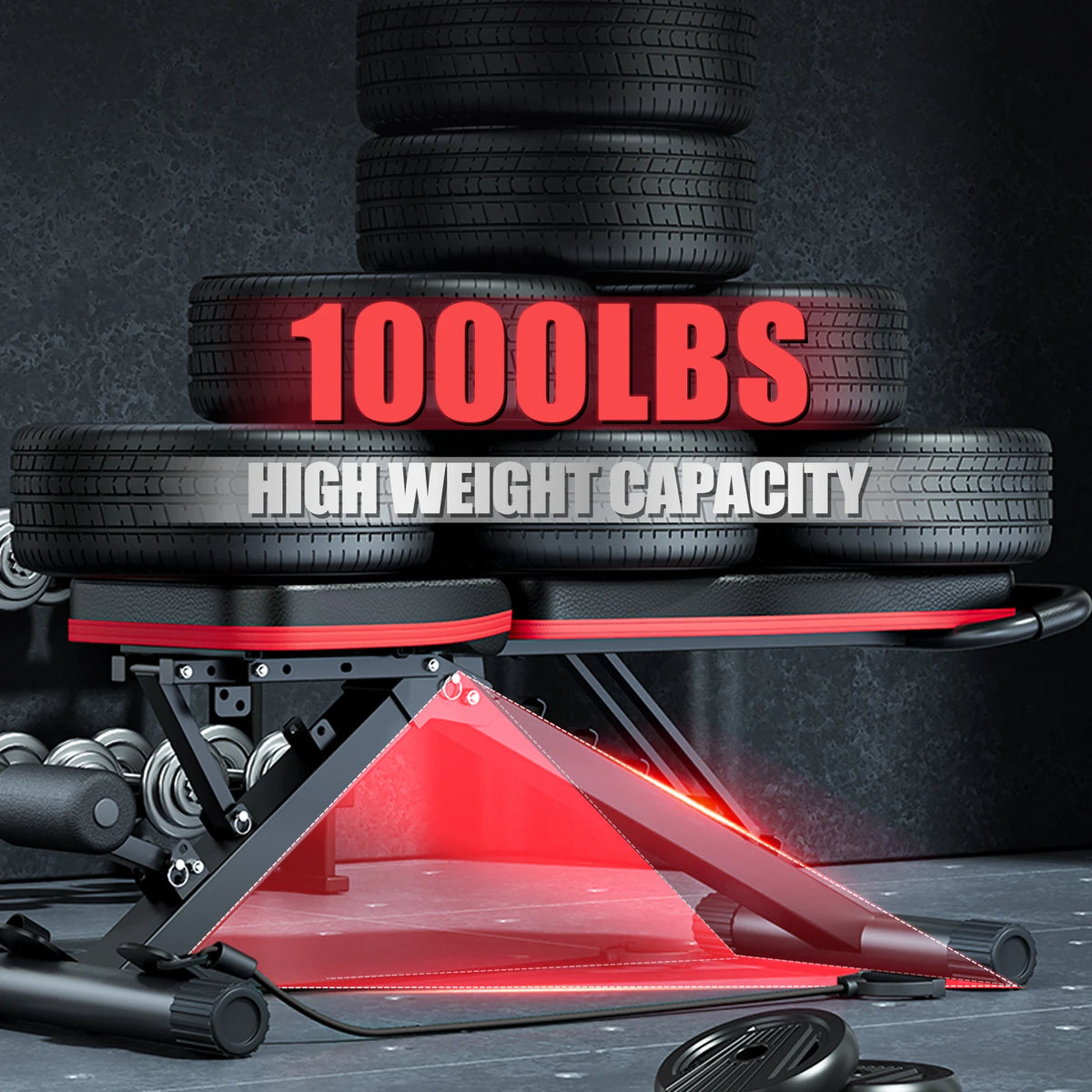 Multifunctional Foldable Dumbbell Bench For Full Body Workouts