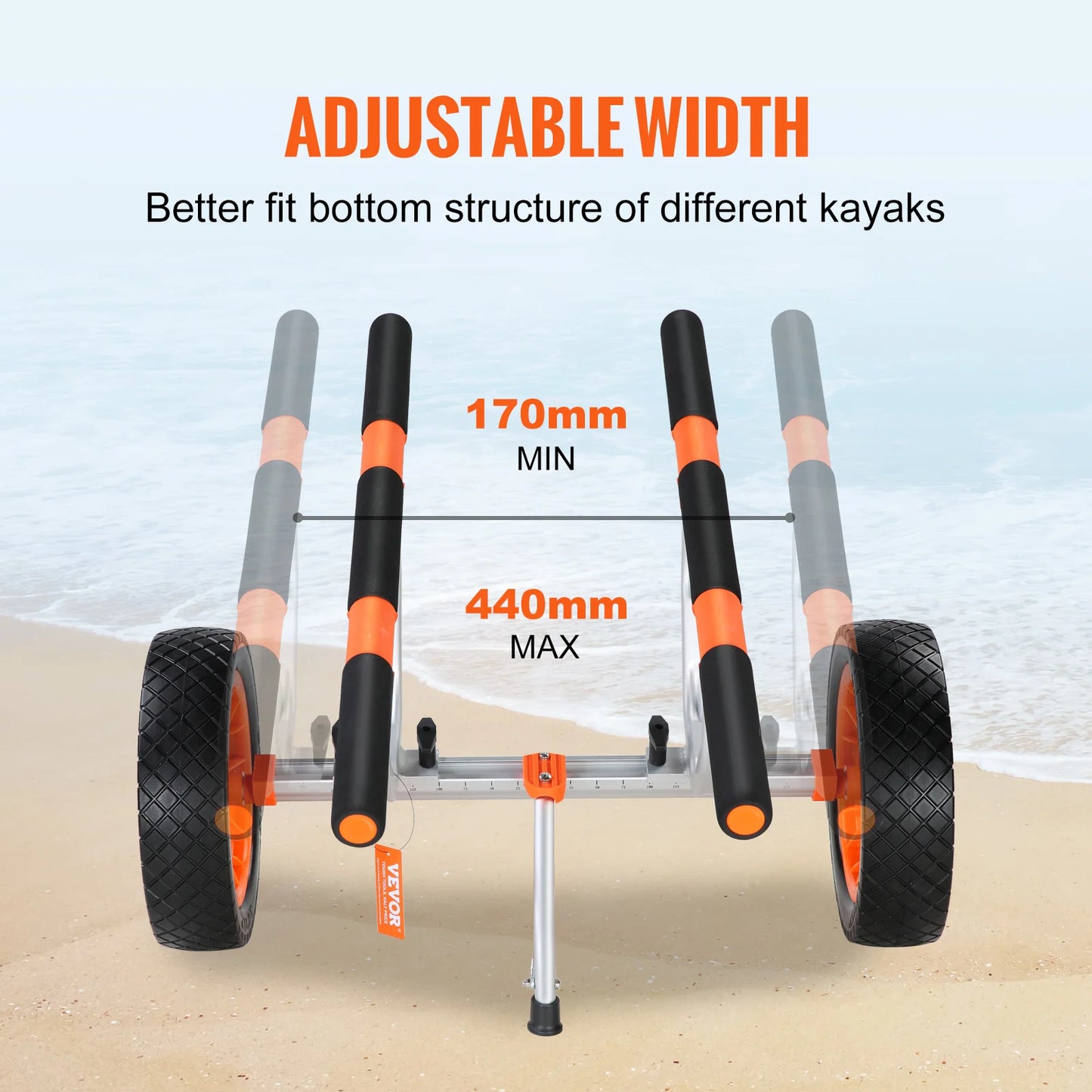 SucceBuy Kayak Cart 450lb Capacity Aluminum Trolley