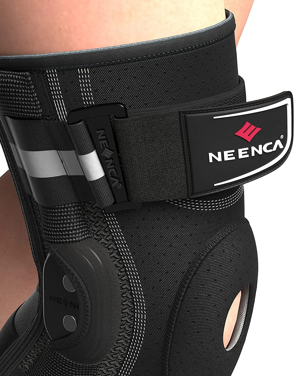 NEENCA Hinged Knee Brace For Pain Relief With Side Stabilizers