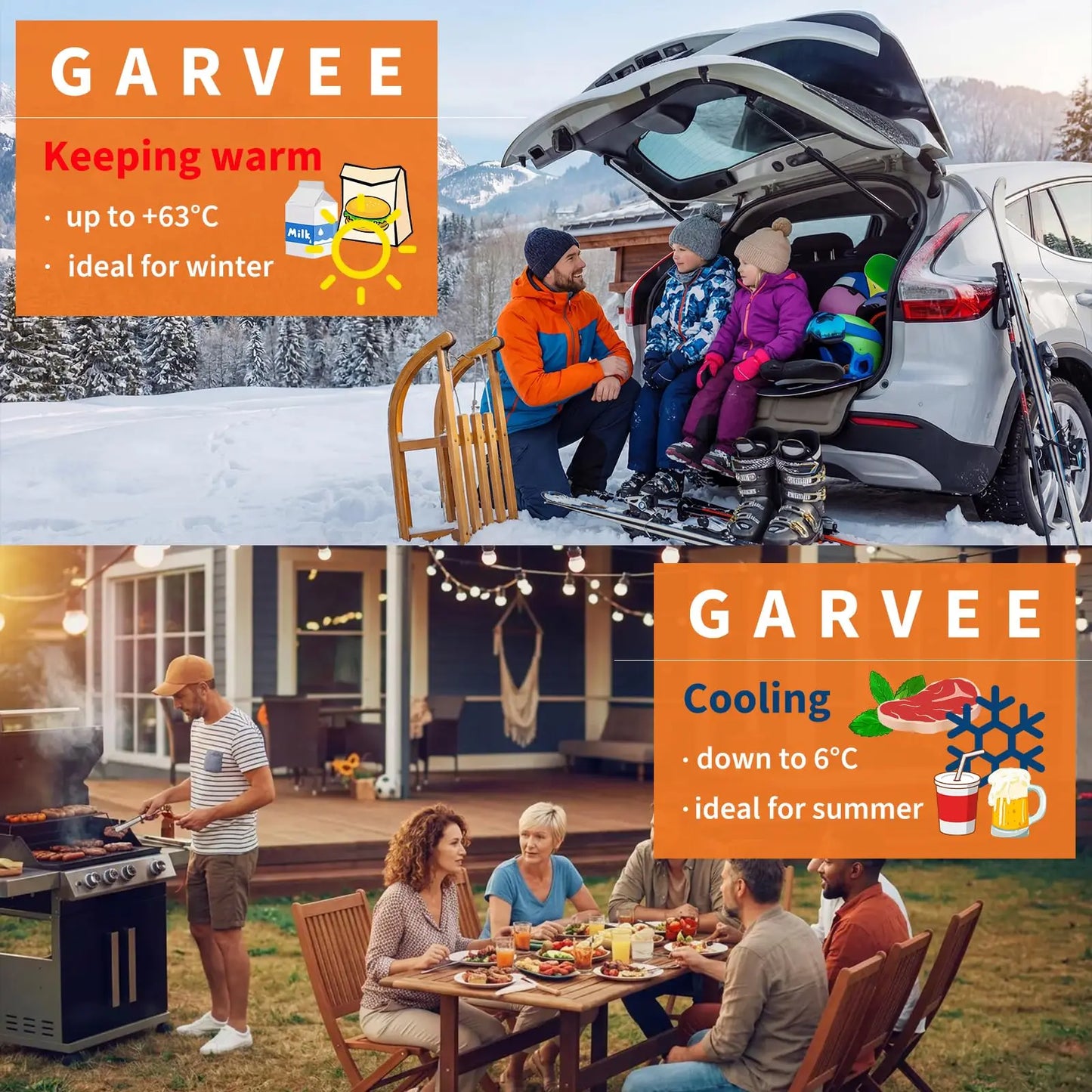 HiMISS Portable Thermoelectric Cooler Warmer Car Refrigerator
