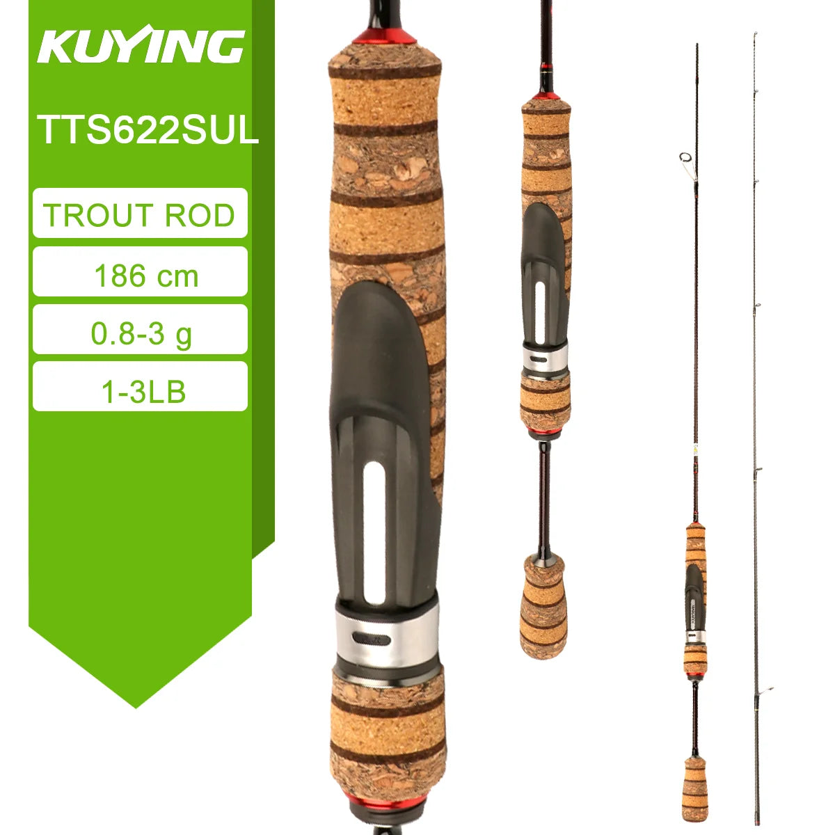 KUYING TETON Spinning Rod BFS Casting Lure Rod Carbon