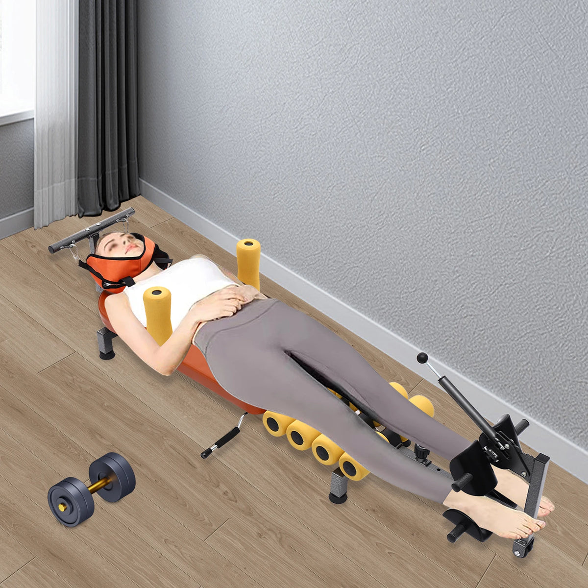 Adjustable Portable Back Stretching Bench for Neck and Spine Relief