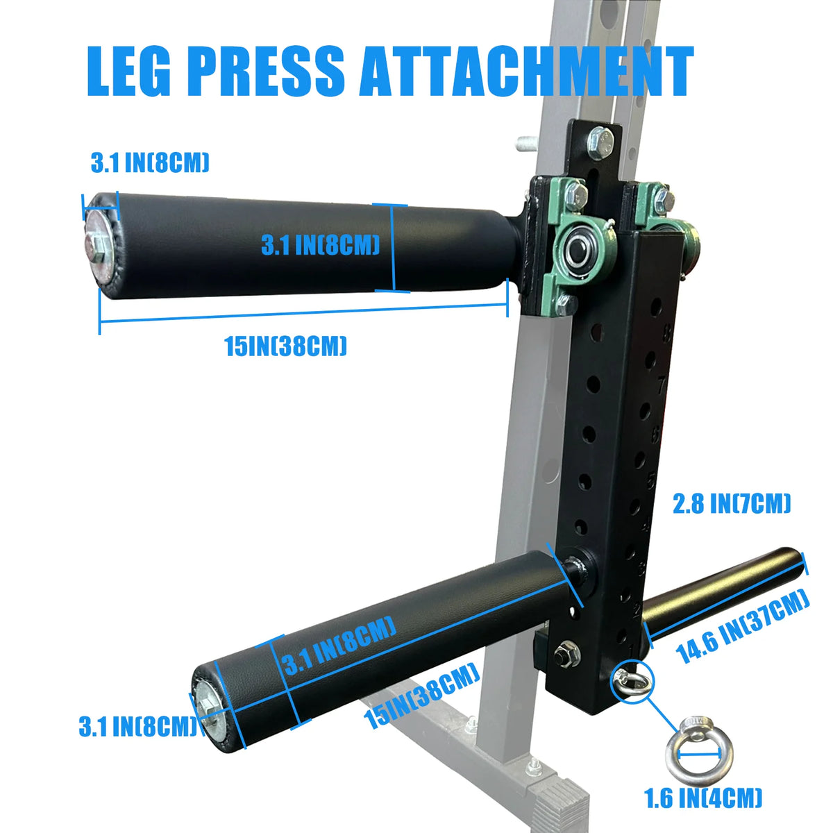 MARSAFIT Rack Mounted Leg Extension and Curl Attachment
