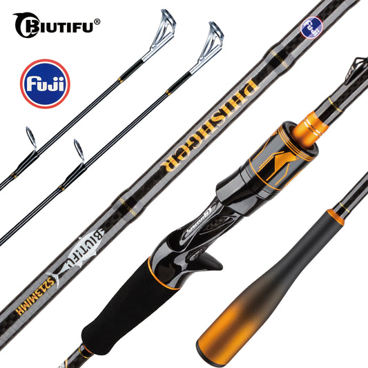 BIUTIFU Spinning Casting Rod With Fuji Guides Carbon