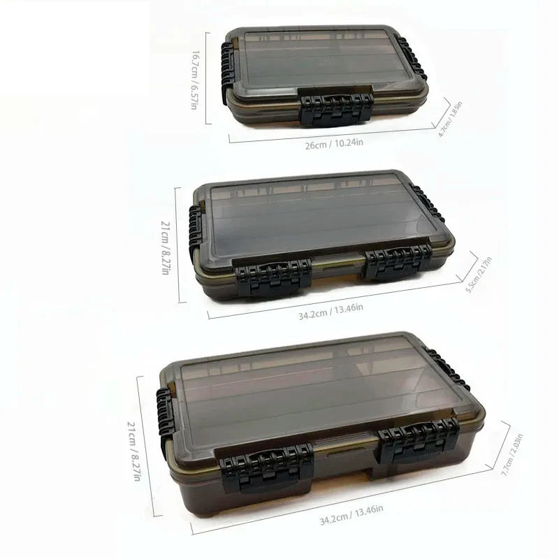 Waterproof Fishing Tackle Box Storage Organizer For Bait And Hooks