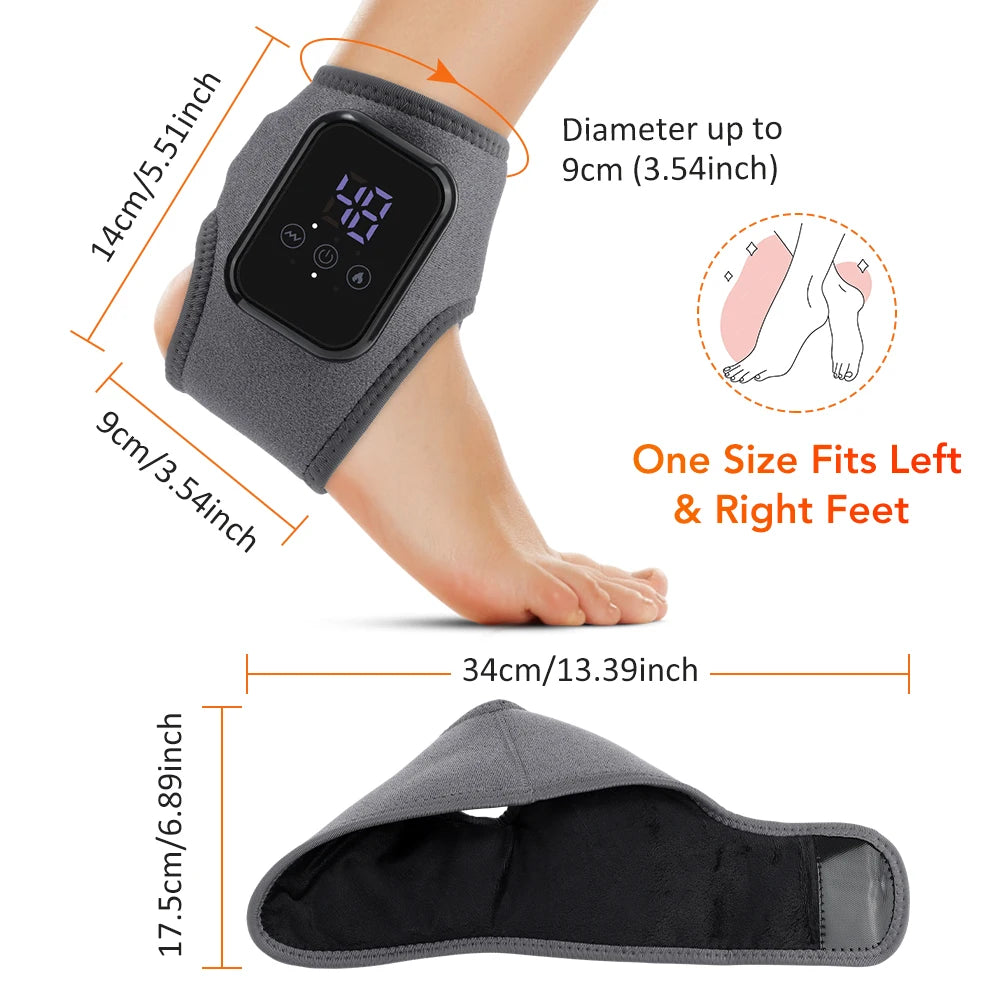 Hailicare Heated Ankle Massager With Heat And Vibration