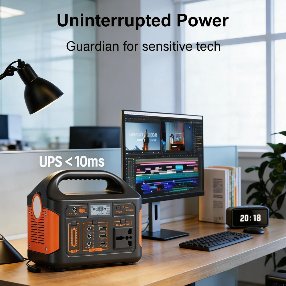 GaiaRay 500W Portable Power Station With 460.8Wh LiFePO4 Battery