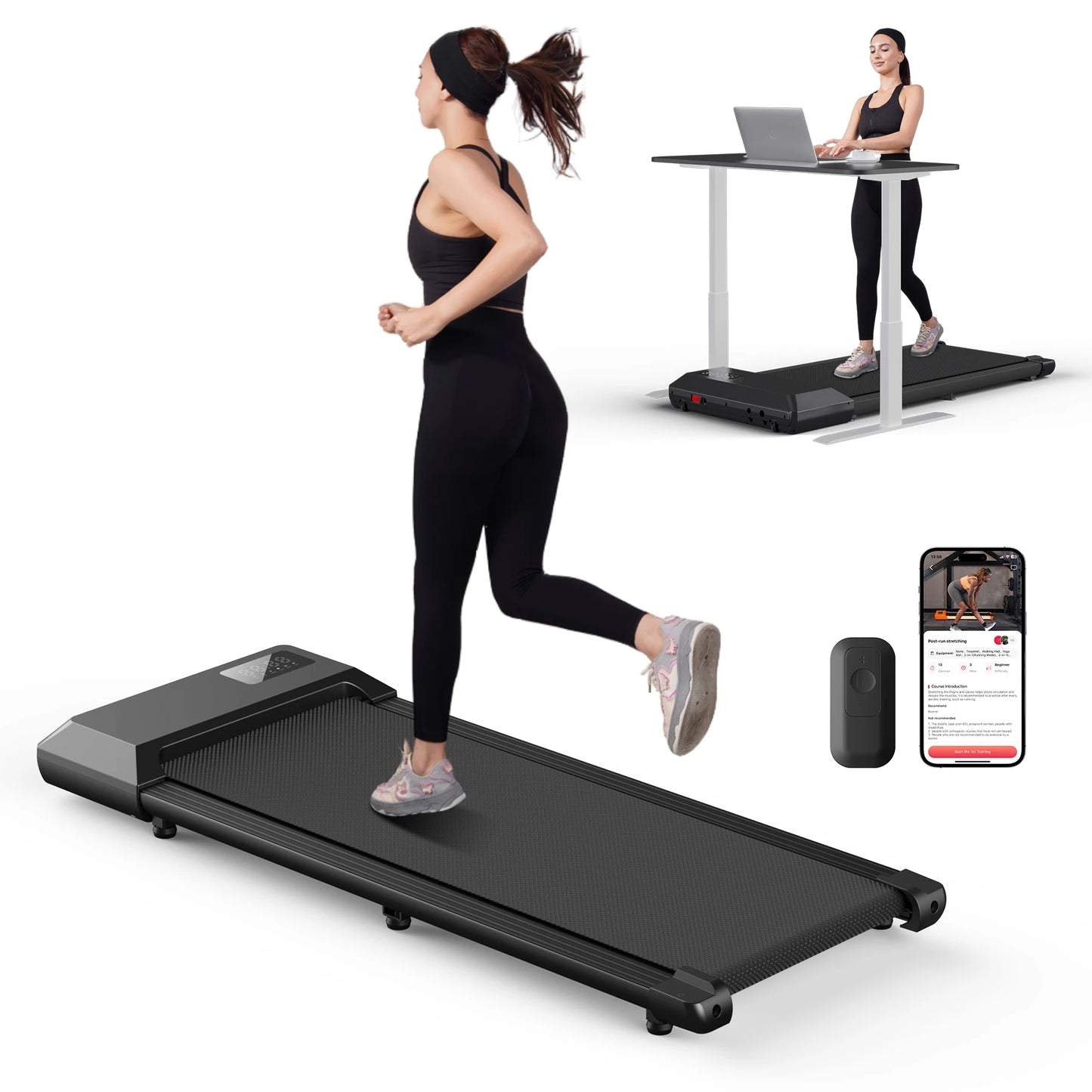 Superun 2.5HP Home Treadmill With LCD Data Display