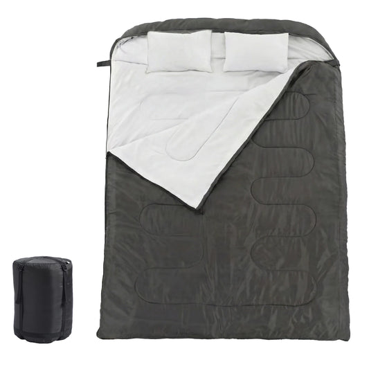 Double Sleeping Bag For Adults With Pillow Lightweight 3 Season