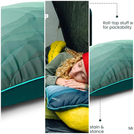 YTYIN Adjustable Camp Pillow Memory Foam Travel Outdoors