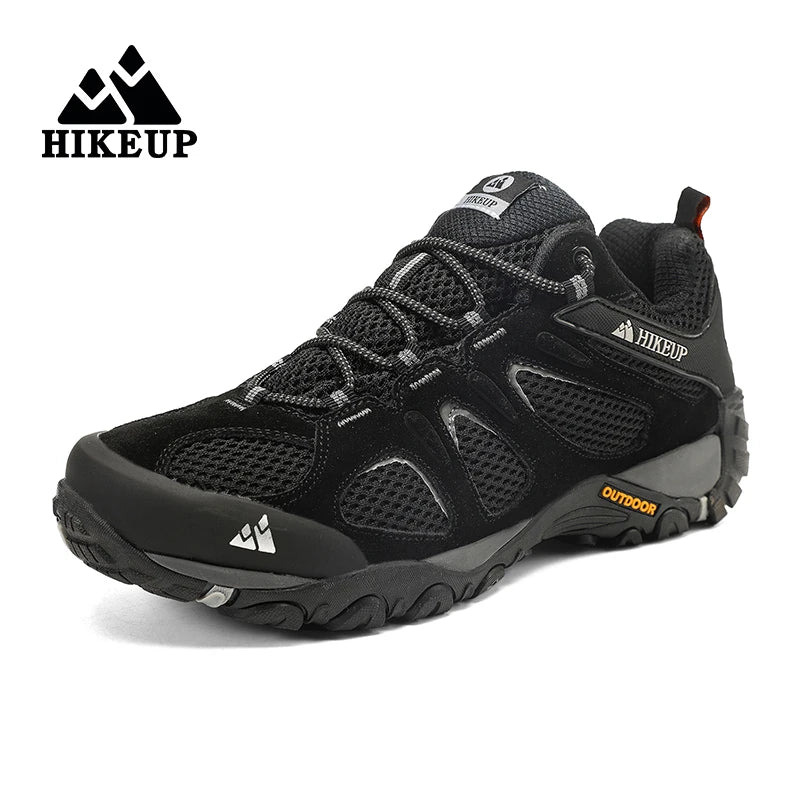 HIKEUP Men Hiking Shoes Non Slip Breathable Outdoor Sneaker