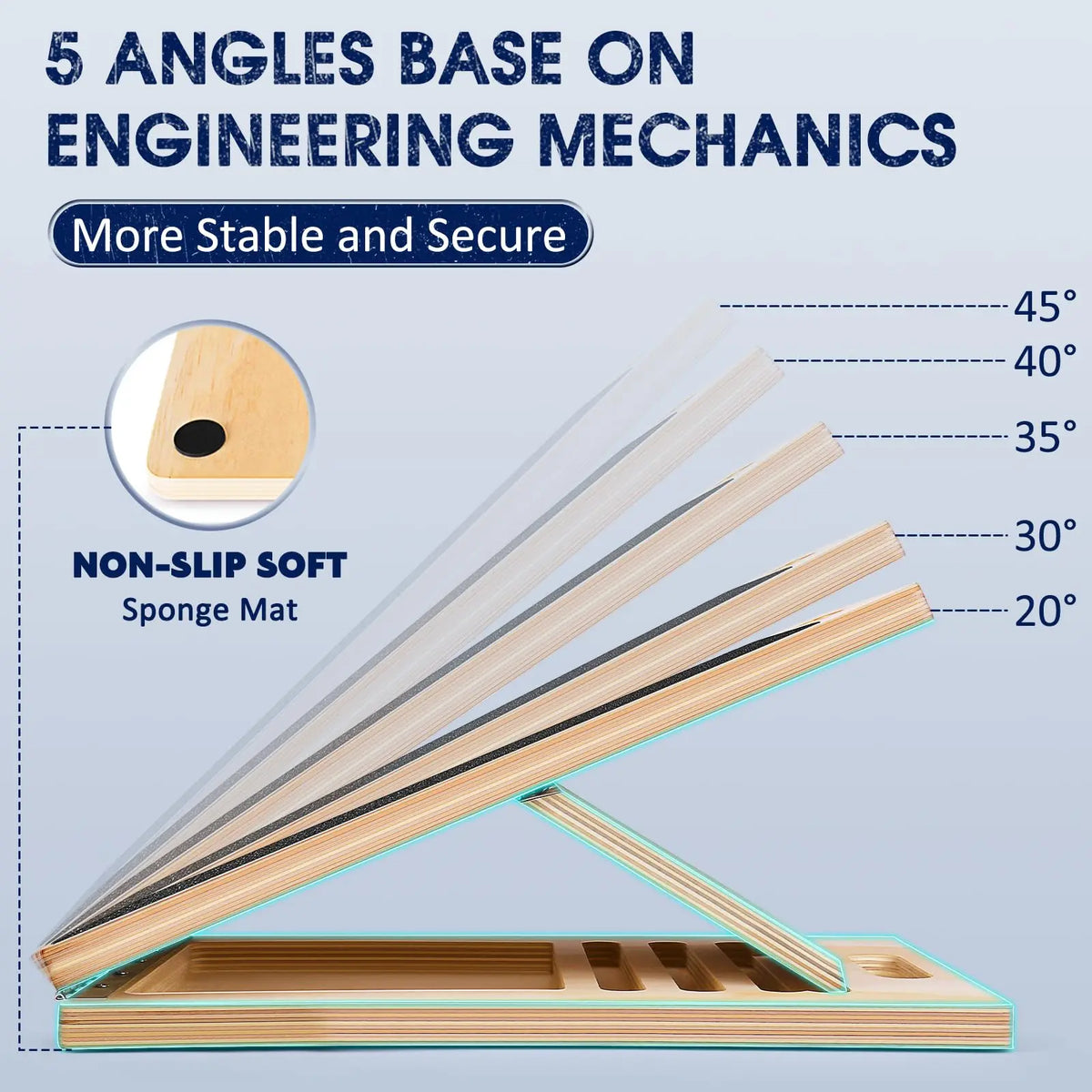 Adjustable Wooden Balance Board For Calf Stretch And Strength Training