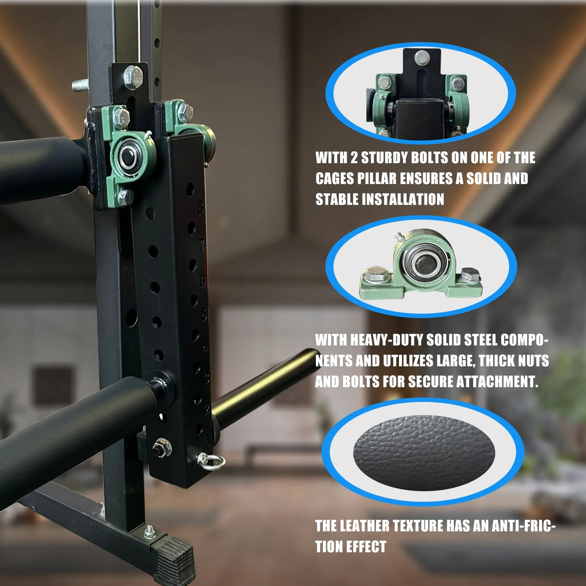 MARSAFIT Rack Mounted Leg Extension and Curl Attachment