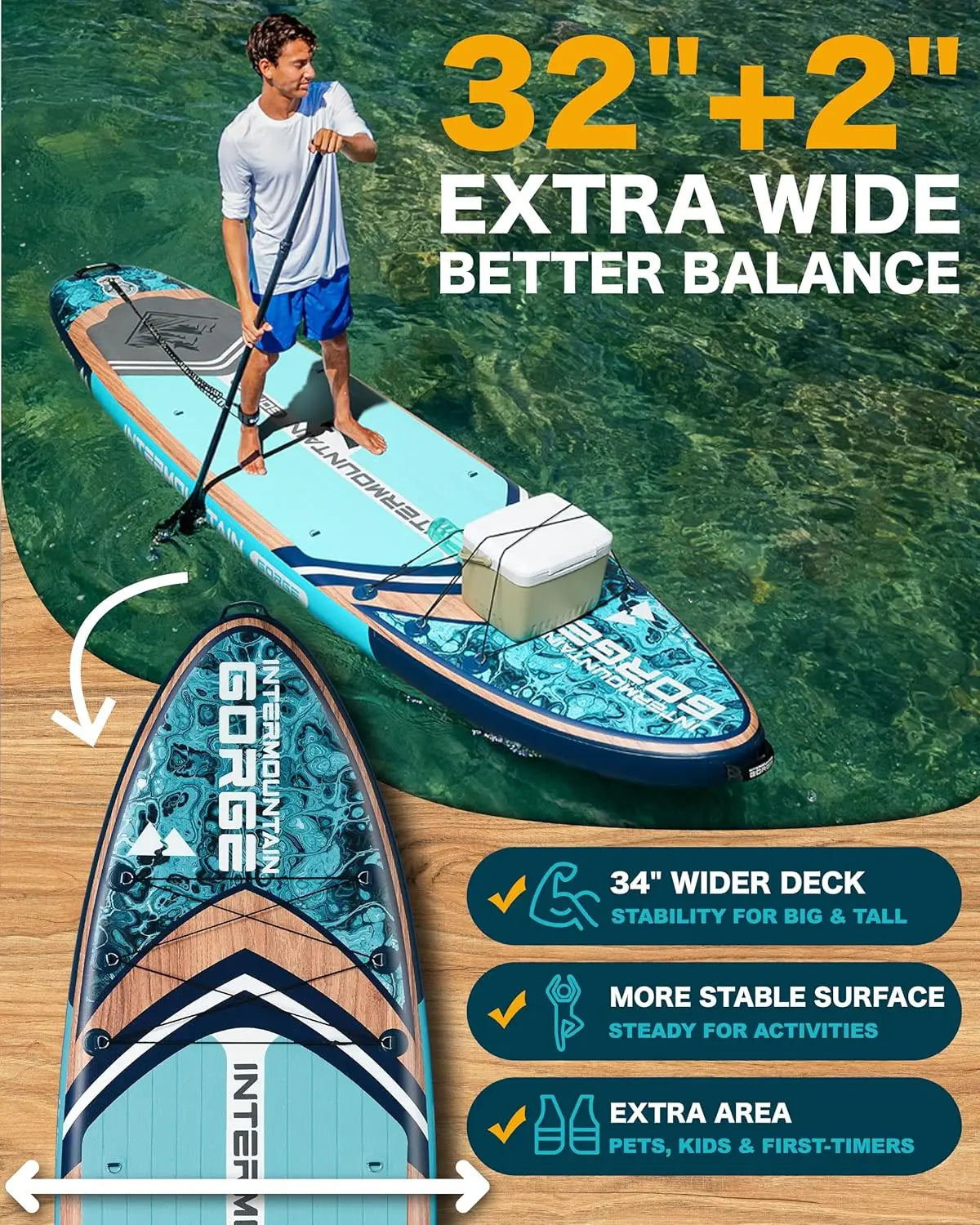 Waterproof Inflatable Paddle Board For Adults With Accessories