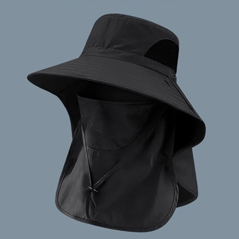 UV Protection Outdoor Hat With Neck Flap For Men Women