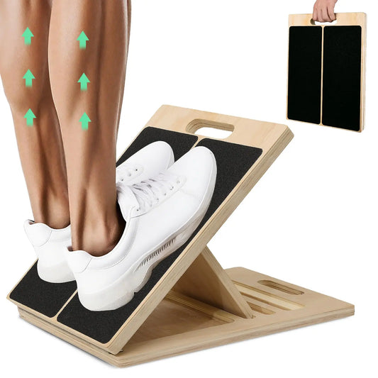 Adjustable Wooden Balance Board For Calf Stretch And Strength Training