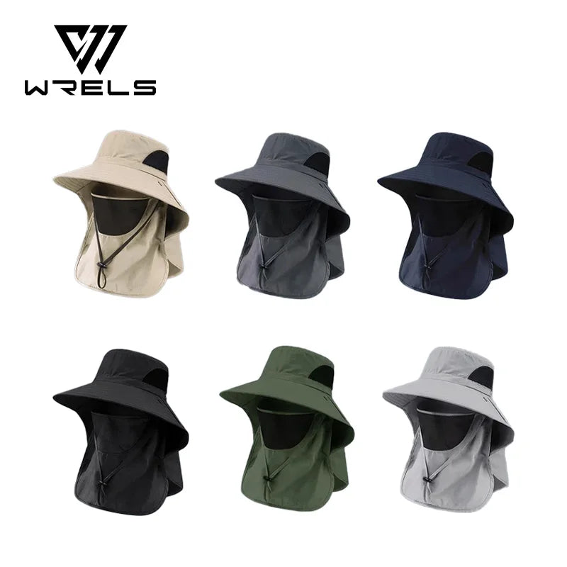 UV Protection Outdoor Hat With Neck Flap For Men Women