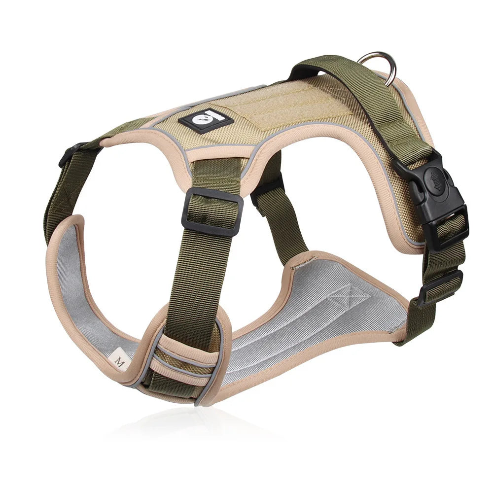 Reflective Dog Harness Vest Waterproof 1680D Oxford Cloth