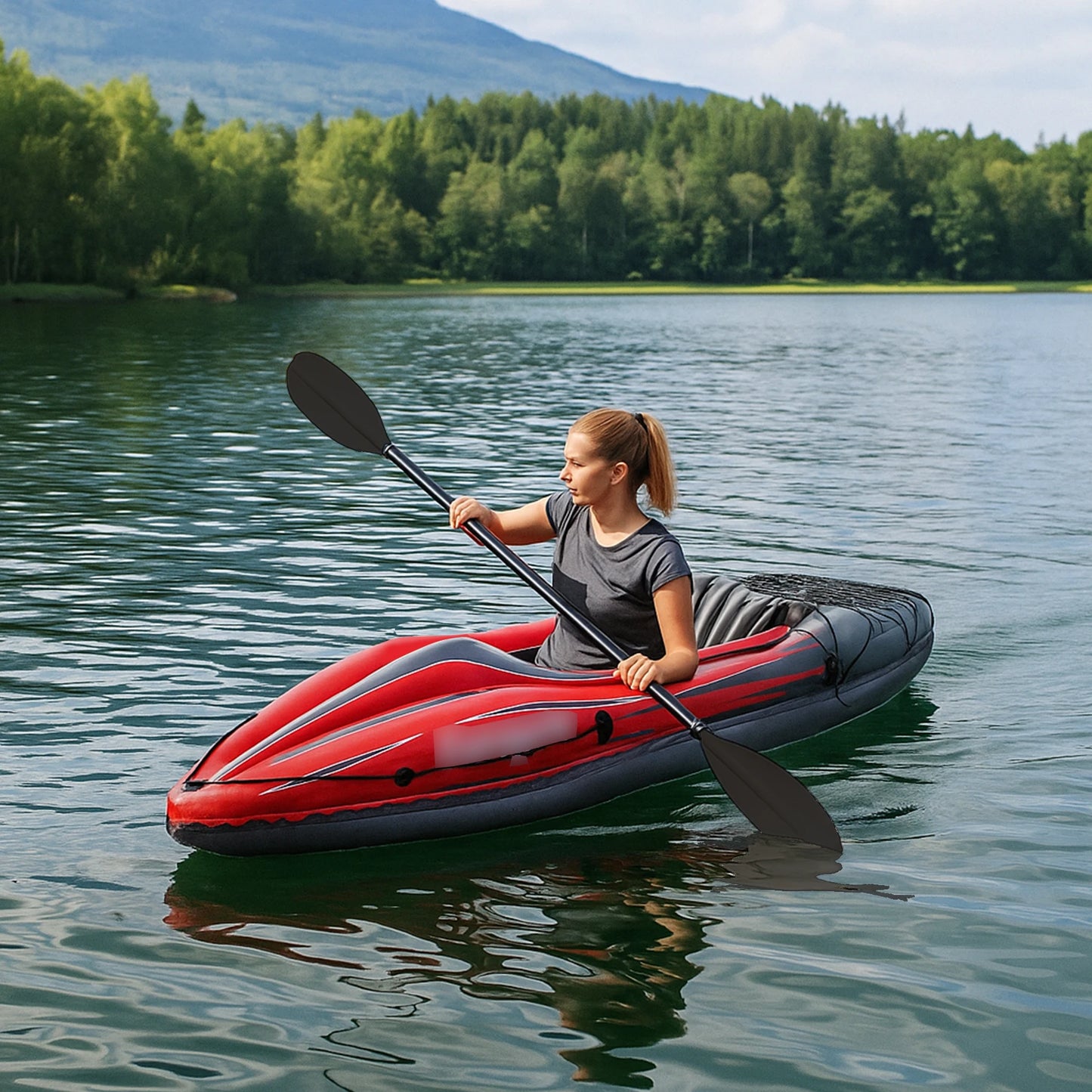 HHSJZWCY Inflatable One Person Kayak With Pump And Paddles