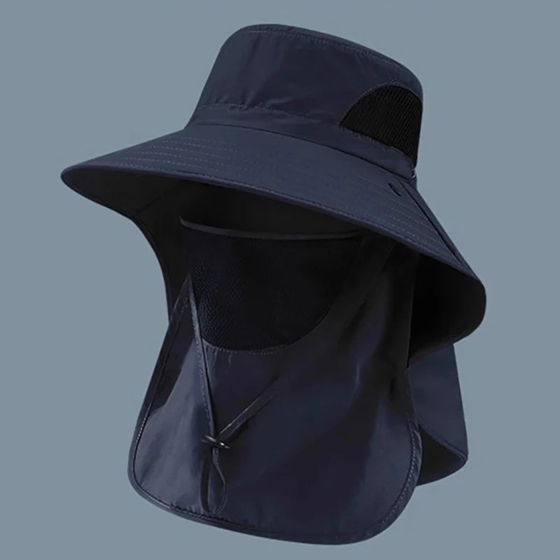 UV Protection Outdoor Hat With Neck Flap For Men Women