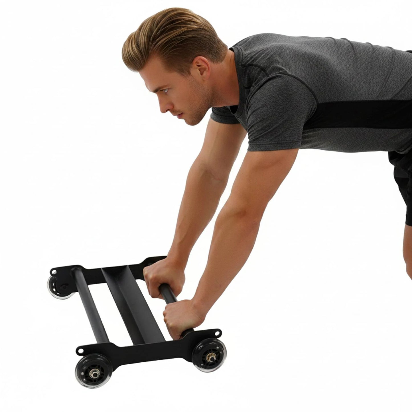 Abdominal Trainer With Wheels 440 Lb Capacity For Home Gym Core Workouts
