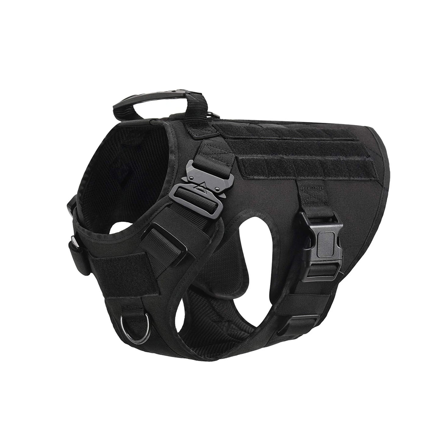 Tactical Dog Harness Vest Molle Pouches Nylon