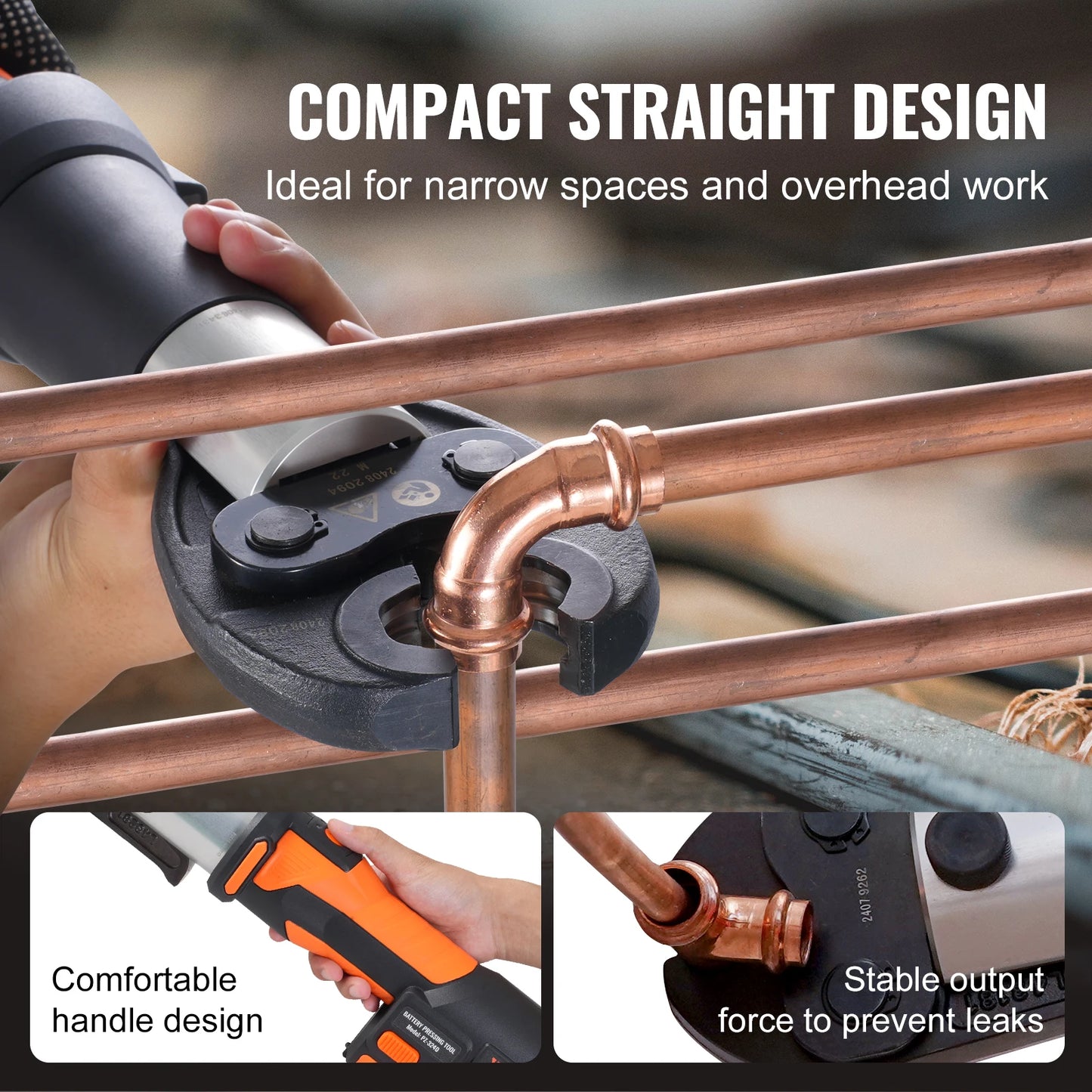SucceBuy 18V Electric Pipe Crimping Tool Copper Propress Compatible