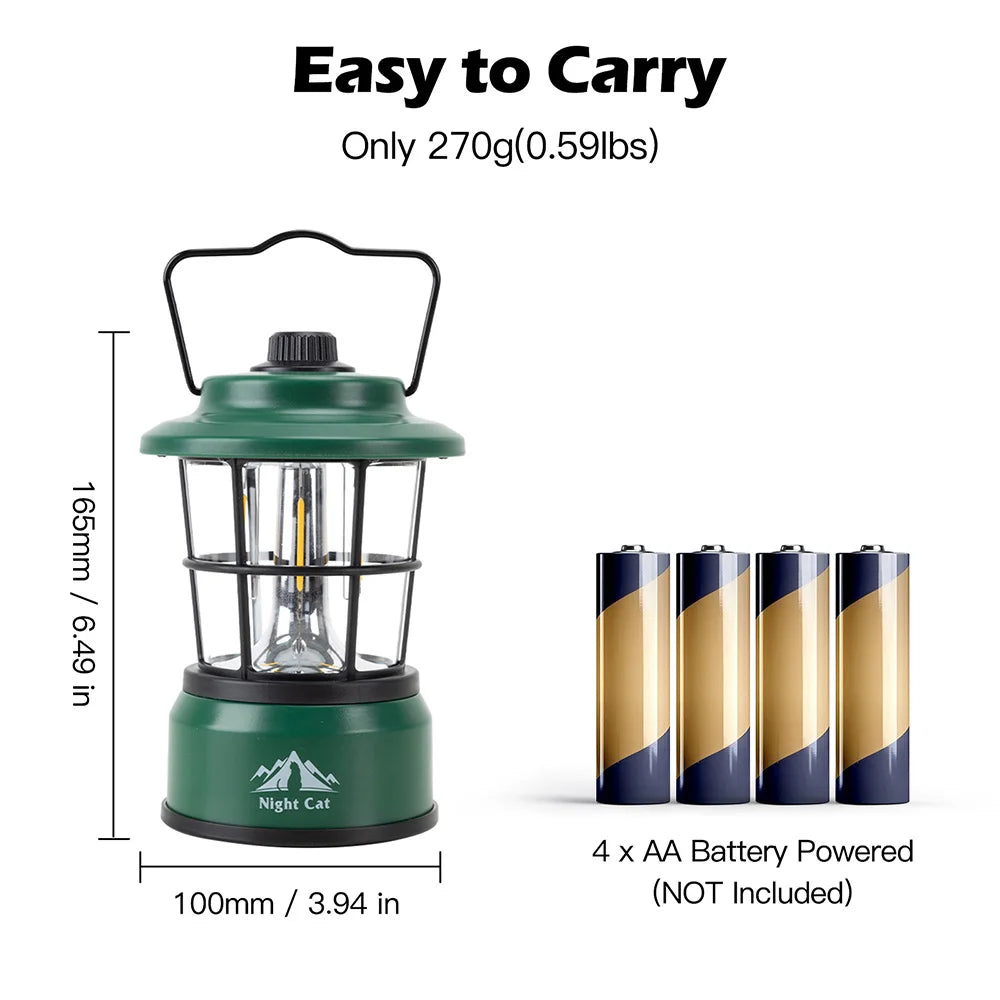 Night Cat LED Camping Lantern 360 Degree Panoramic Light