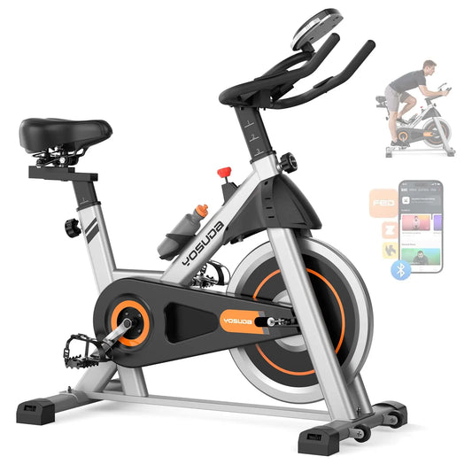 YOSUDA Indoor Magnetic Exercise Bike With Exclusive App Bluetooth