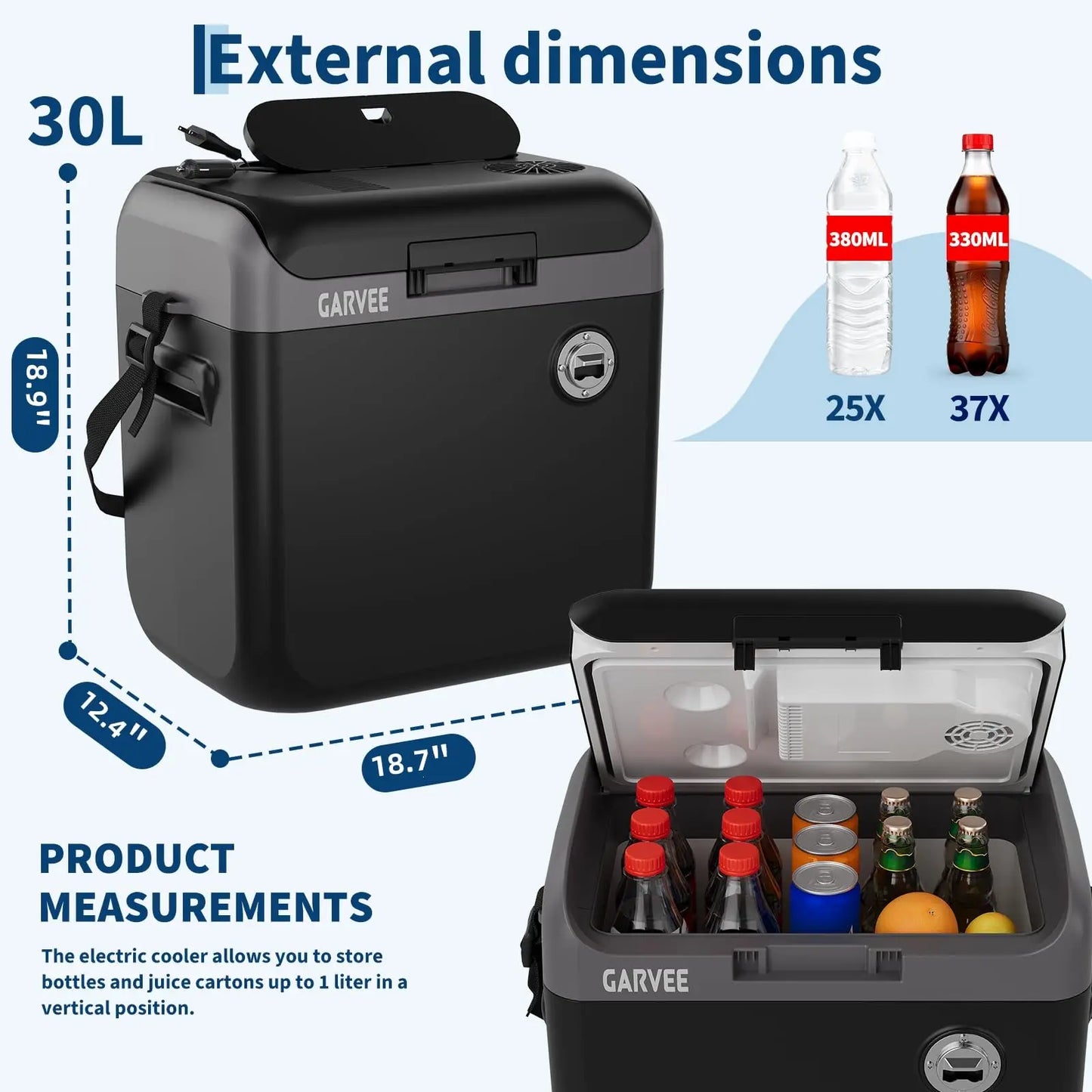 HiMISS Portable Thermoelectric Cooler Warmer Car Refrigerator
