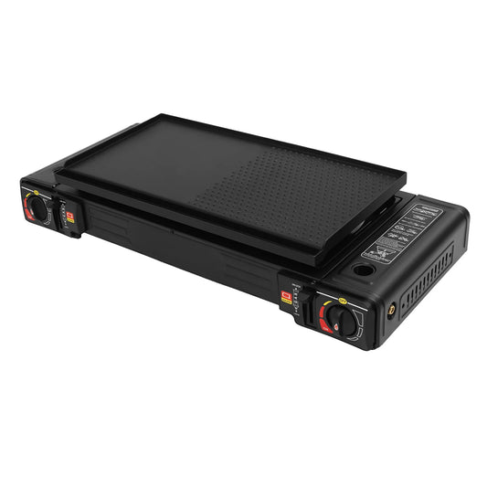 Dual Burner Portable Gas Stove 5000W With Piezo Ignition