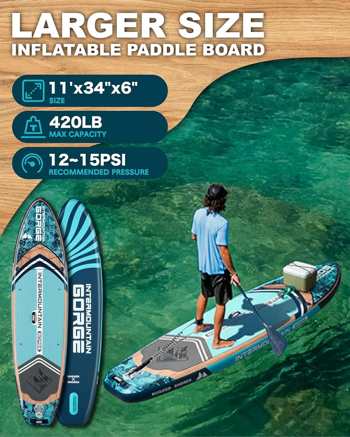 Waterproof Inflatable Paddle Board For Adults With Accessories