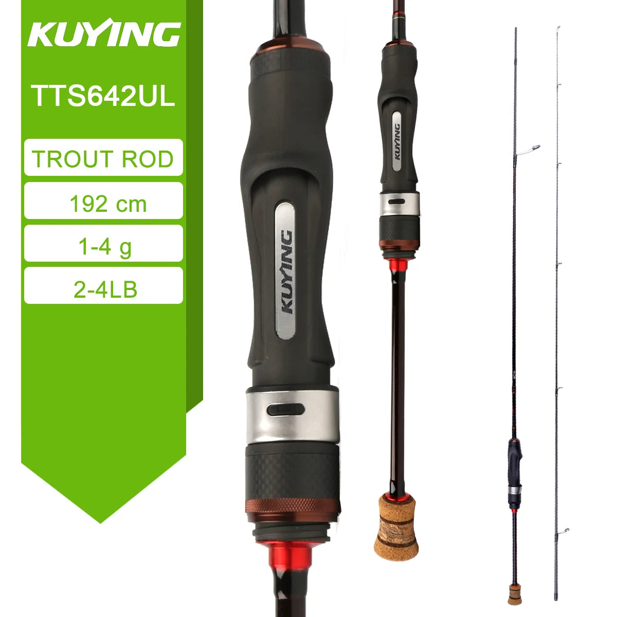 KUYING TETON Spinning Rod BFS Casting Lure Rod Carbon
